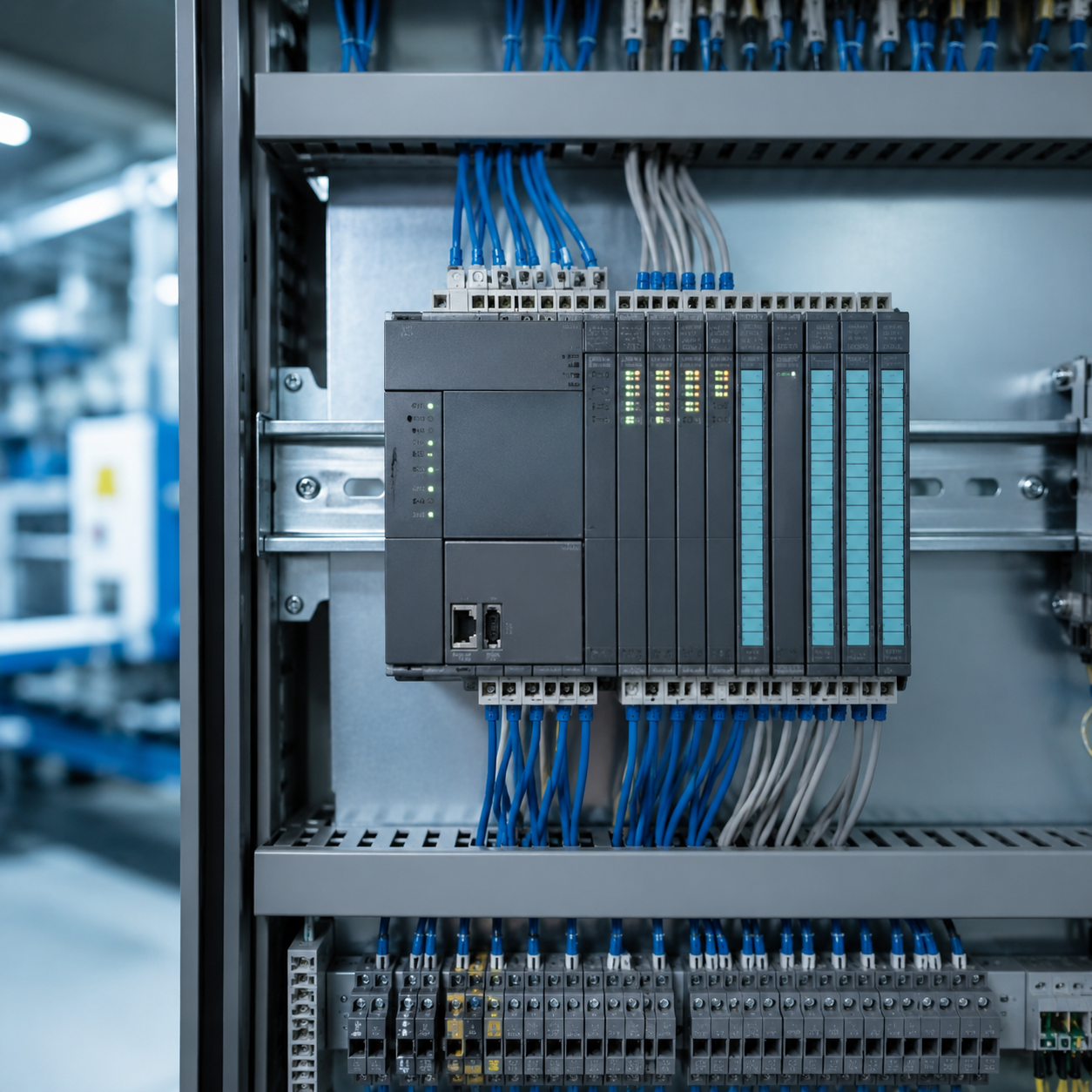 Industrial PLC controller module for machine automation and process control